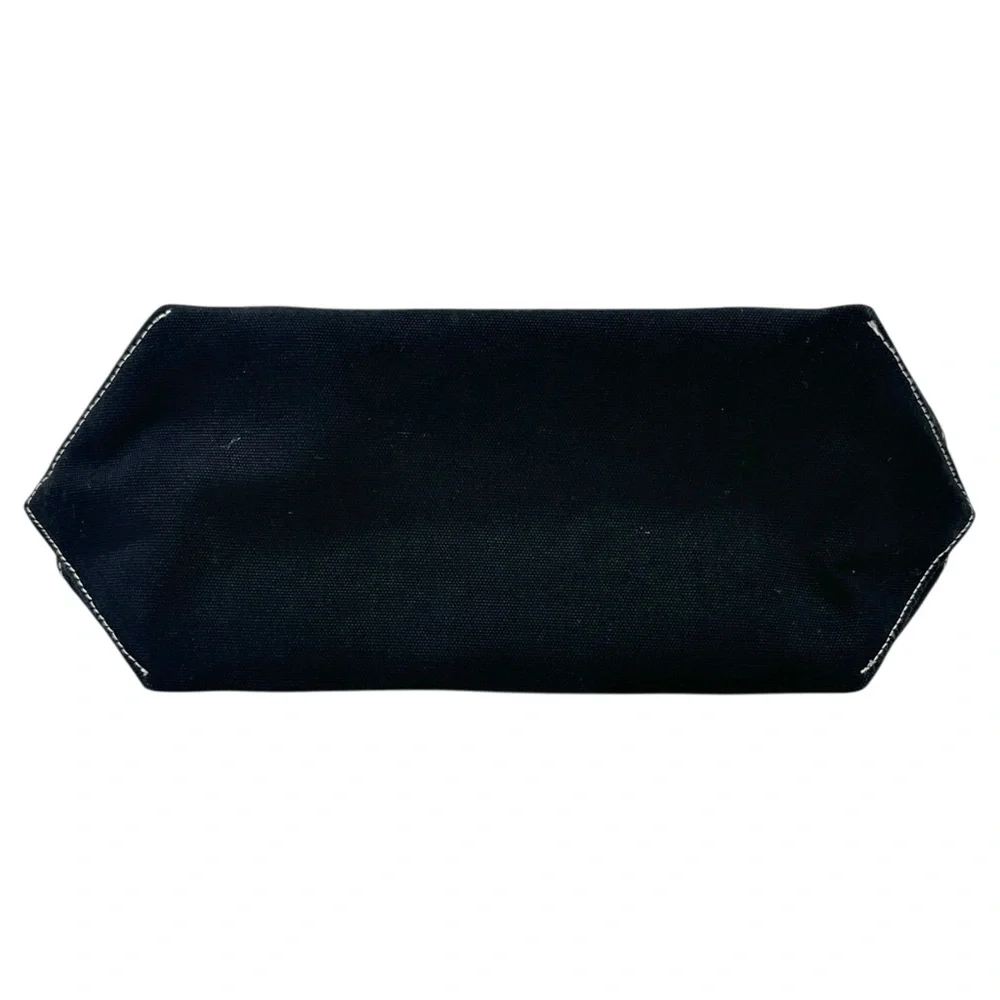 [sold] Sandy Liang x BAGGU Cream Black Canvas Small Shoulder Boat Tote Bag - Picture 8 of 11